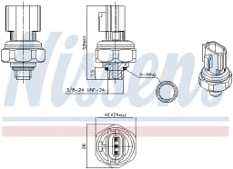 Survelüliti, kliimaseade NISSENS 301077