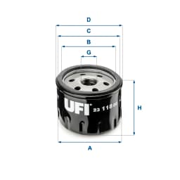 Õlifilter UFI 23.118.00