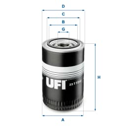 Õlifilter UFI 23.110.02