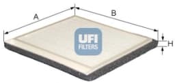 Filter, salongiõhk UFI 53.188.00