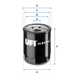 Õlifilter UFI 23.617.00