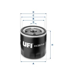 Õlifilter UFI 23.267.00