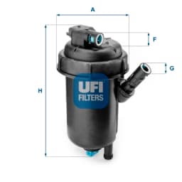 Kütusefilter UFI 55.139.00