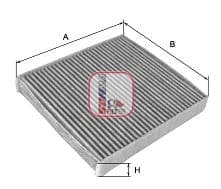 Filter, salongiõhk SOFIMA S 4105 CA