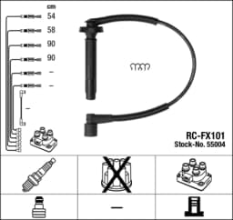 Süütesüsteemikomplekt NGK 55004
