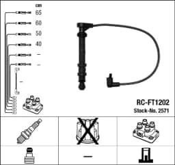 Süütesüsteemikomplekt NGK 2571