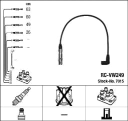 Süütesüsteemikomplekt NGK 7015