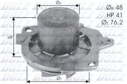 Veepump, mootori jahutus DOLZ S314
