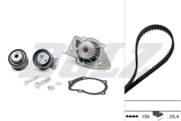 Veepump + hammasrihmakomplekt DOLZ KD071