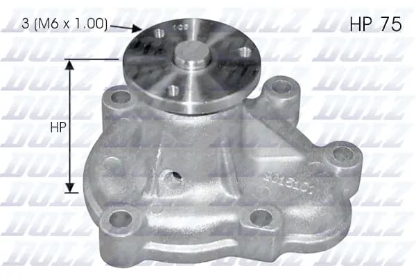 Veepump, mootori jahutus DOLZ O142