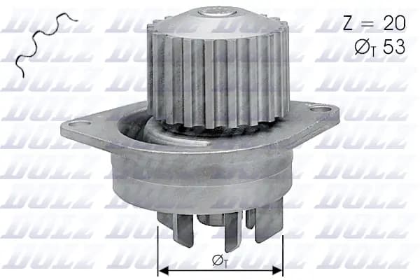 Veepump, mootori jahutus DOLZ C111