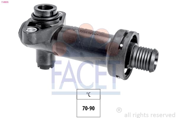 Termostaat, heitgaaside tagasijuhtimine FACET 7.8835