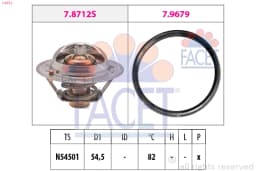 Termostaat, Jahutusvedelik FACET 7.8712