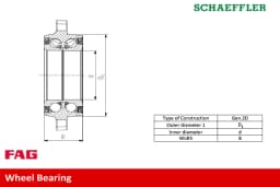 Rattalaagrikomplekt Schaeffler FAG 713 6064 10