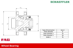 Rattalaagrikomplekt Schaeffler FAG 713 6110 80