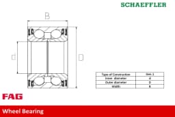 Rattalaagrikomplekt Schaeffler FAG 713 6197 50