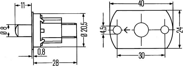Lüliti, Uksekontakt HELLA 6ZF 005 686-067