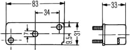 Numbrivalgustus HELLA 2KA 003 168-021