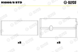Väntvõlli laager GLYCO H1066/5 STD