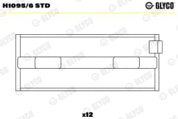 Väntvõlli laager GLYCO H1095/6 STD