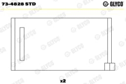 Nukkvõllilaager GLYCO 73-4828 STD
