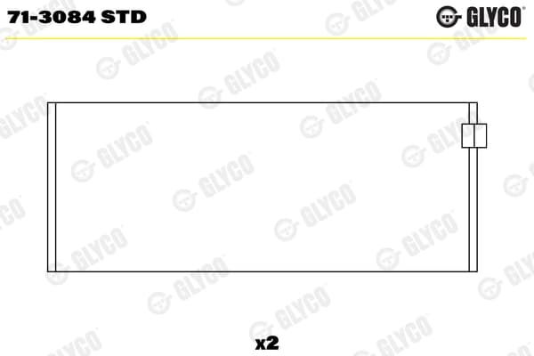 Kepsulaager GLYCO 71-3084 STD