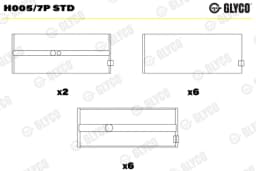 Väntvõlli laager GLYCO H005/7P STD