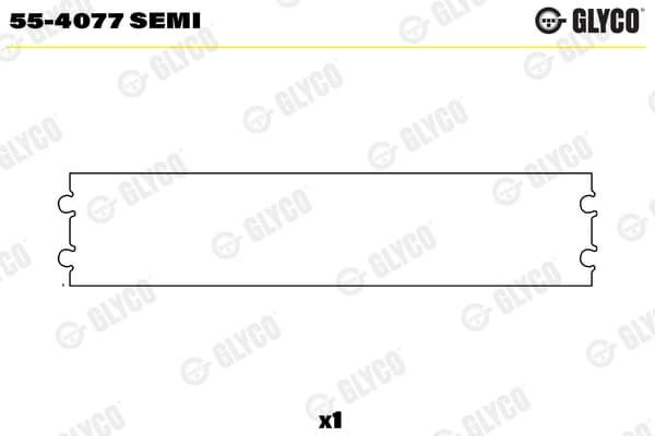 Laagripuks, keps GLYCO 55-4077 SEMI