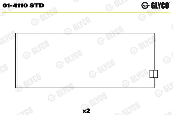 Kepsulaager GLYCO 01-4110 STD