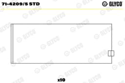 Kepsulaager GLYCO 71-4209/5 STD