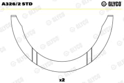 Distantsseib, väntvõll GLYCO A326/2 STD