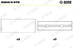 Väntvõlli laager GLYCO H1014/5 STD