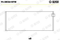Kepsulaager GLYCO 71-3932 STD