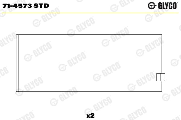 Kepsulaager GLYCO 71-4573 STD