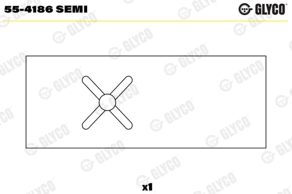 Laagripuks, keps GLYCO 55-4186 SEMI
