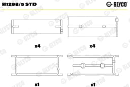 Väntvõlli laager GLYCO H1298/5 STD