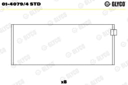 Kepsulaager GLYCO 01-4079/4 STD