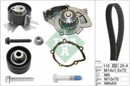 Veepump + hammasrihmakomplekt Schaeffler INA 530 0558 31