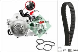 Veepump + hammasrihmakomplekt Schaeffler INA 530 0761 30
