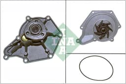 Veepump, mootori jahutus Schaeffler INA 538 0409 10