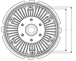 Sidur, radiaatoriventilaator NRF 49721