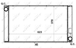 Radiaator, mootorijahutus NRF 53731