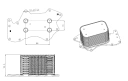 Õliradiaator, mootoriõli NRF 31816