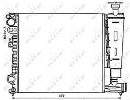Radiaator, mootorijahutus NRF 58959