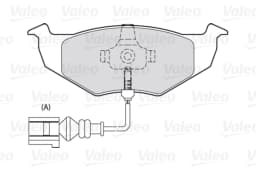 Piduriklotsi komplekt, ketaspidur VALEO 301488