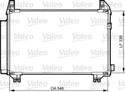 Kondensaator, kliimaseade VALEO 814224