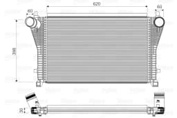 Kompressoriõhu radiaator VALEO 818347