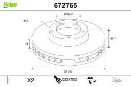 Piduriketas VALEO 672765