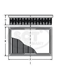 Õhufilter SCT - MANNOL SB 2117