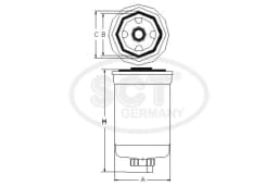 Kütusefilter SCT - MANNOL ST 6082